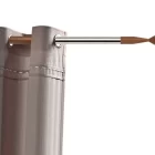 Essentiel Chene inox avec embout Ottawa Tringle à rideaux Getynd Essentiel Inox Chene Verni avec embout Ottawa