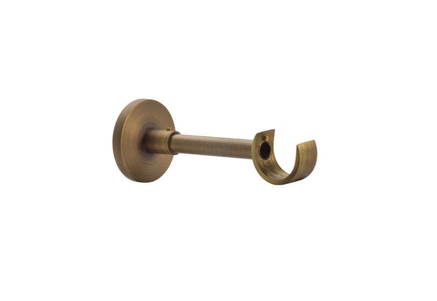 Soporte estándar de bronce cepillado de 11 cm para barras de cortina