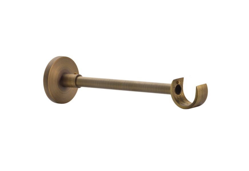 Standard brushed bronze 18cm support for curtain poles