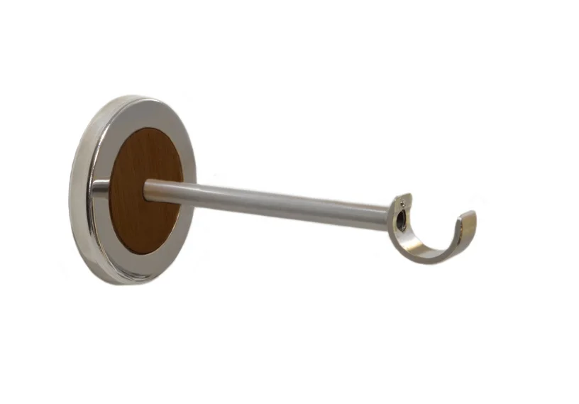 Soporte Décor Bois Fumé Verni 18 cm para barras de cortina ⌀ 30mm