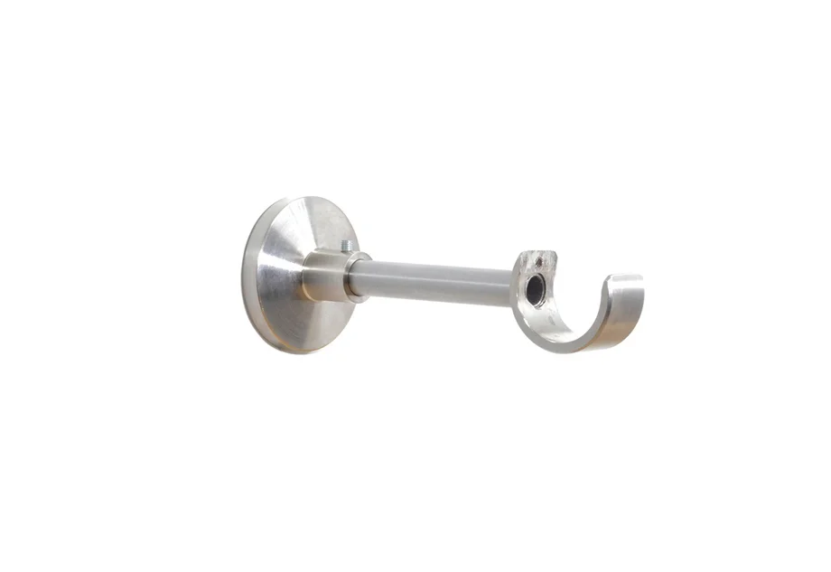 Support Standard Nickel 11cm pour tringles à rideaux