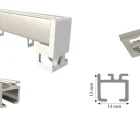 TECH 300KS curtain track Dimensions
