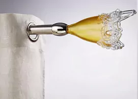 tringle rideaux boheme embouts en verre soufflé