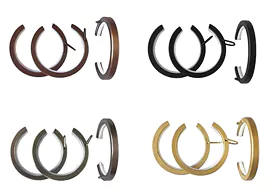 open rings curtain rod accessories