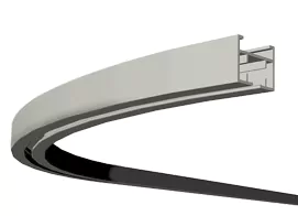 Gardinenschiene QuatruM motorisiert biegbar