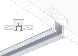 tech300 CAA Gardinenschiene für den deckenbündigen Einbau Absolute Deco