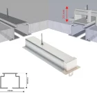 rail rideaux encastrable tech-plaf