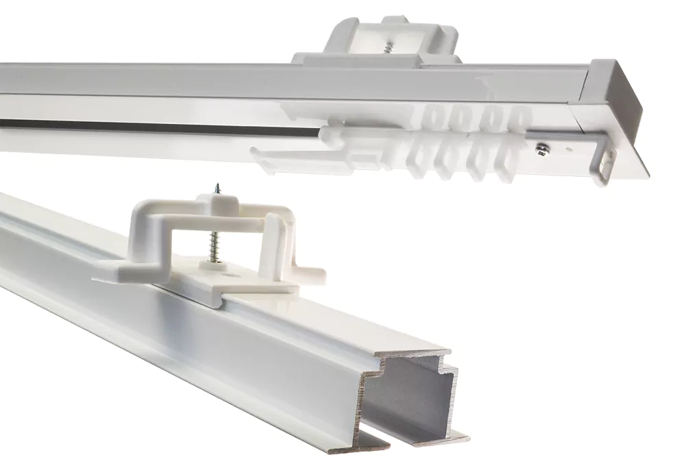 TECH-PLAF Recessed curtain rail with brackets