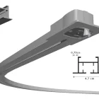 rail à rideaux cintre motorisé encastrable tech-plaf-m